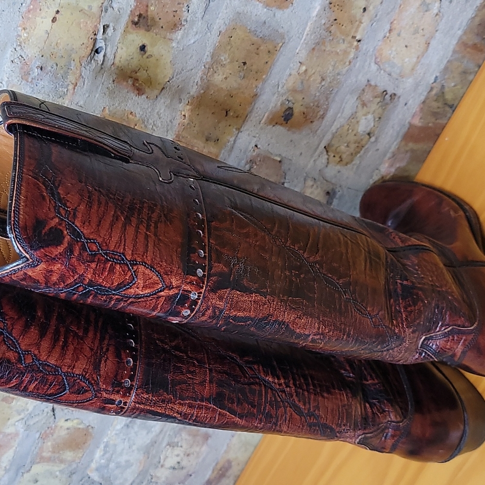 Lucchese Oxblood Cowboy Boots - Picture 4 of 12